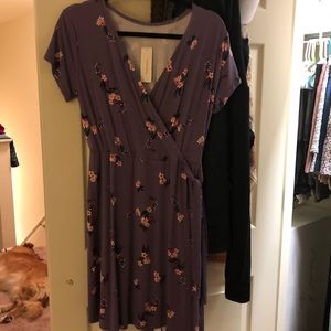 Floral wrap dress